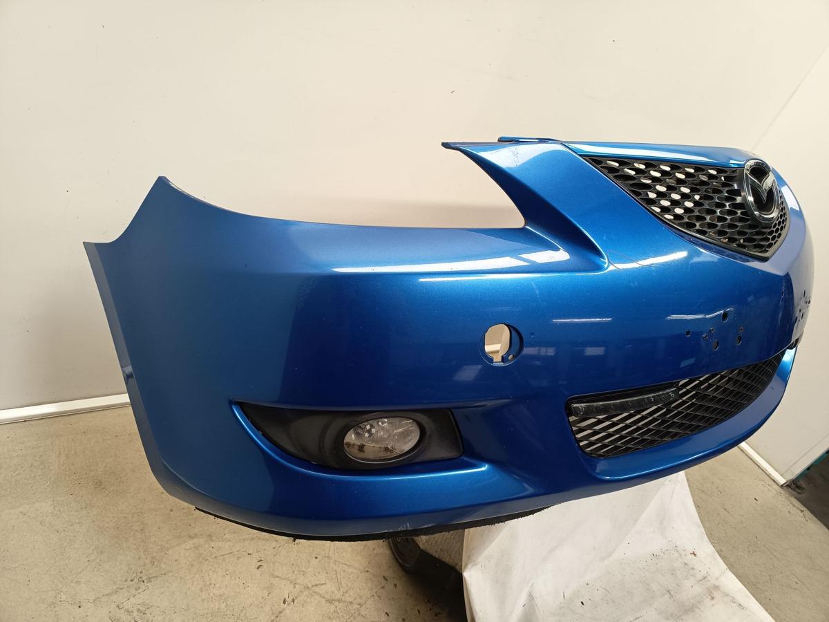 Mazda 3 BK orig Stoßfänger Stoßstange vorn NSW 27B Montrealblau Met Bj 2004