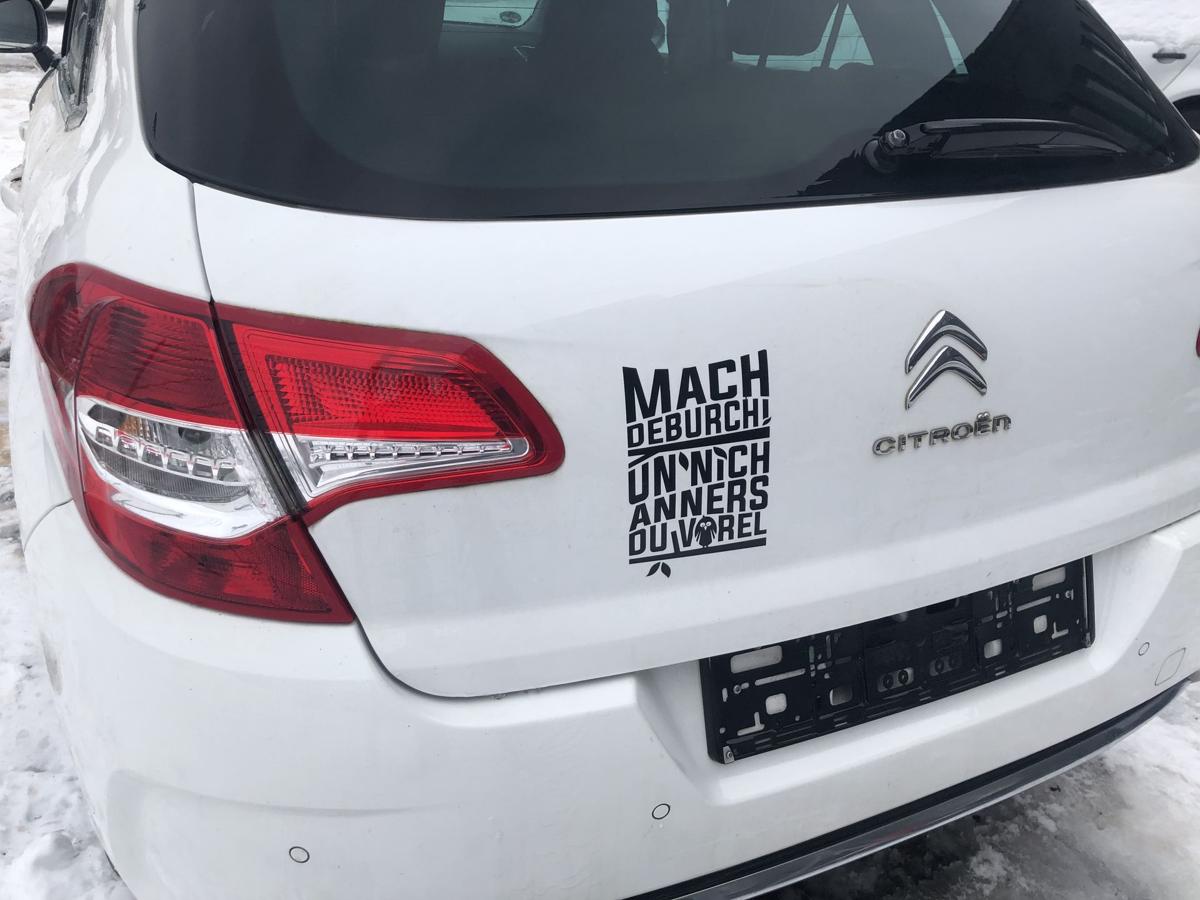 Citroen C4 II Typ N Heckklappe mit Heckscheibe im RohbauKofferklappe EWP weiss