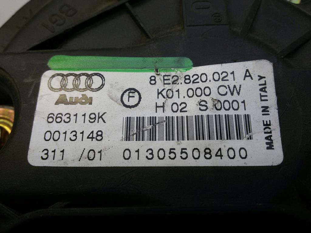 Audi A4 B6 8E Gebläsemotor Heizgebläsemotor 8E1820021A 663119K VALEO BITRON 2001