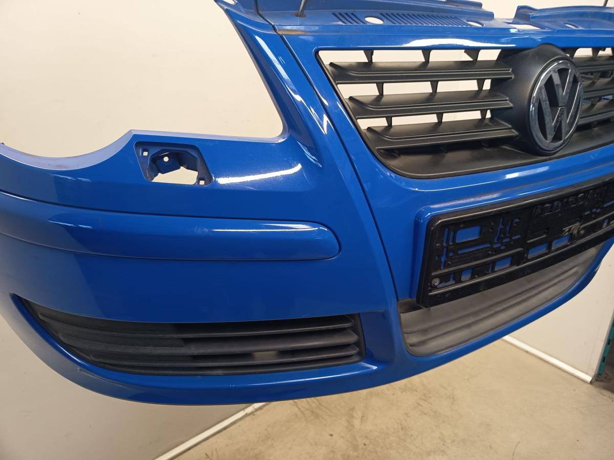 VW Polo 9N3 original Sto&szlig;stange F&auml;nger vorn Front A5F Summer Blue Bj 2006