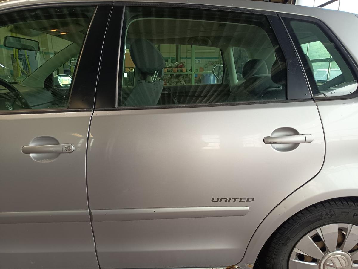 VW Polo 9N3 original T&uuml;r hinten links LA7W Reflexsilber Baujahr 2009