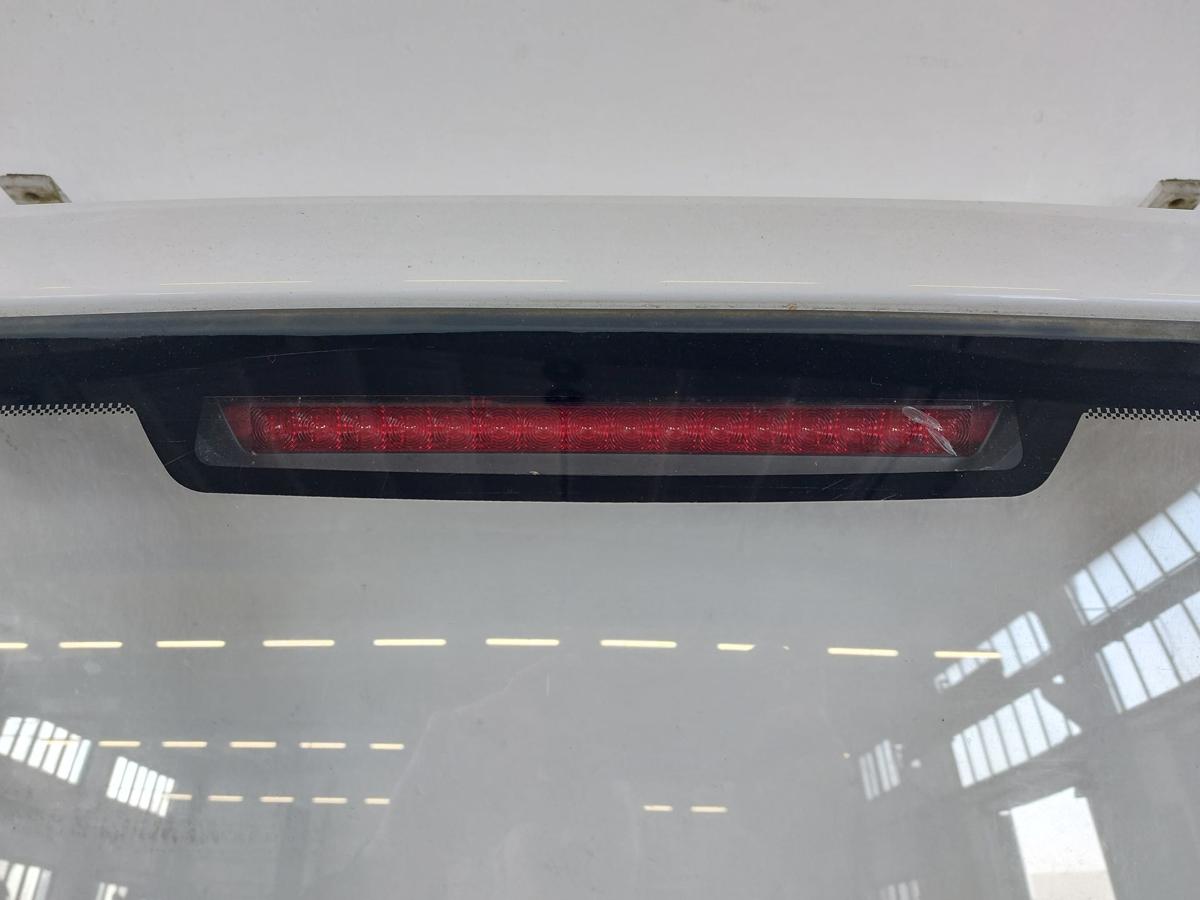 Skoda Roomster Praktik 5J Heckklappe mit Scheibe o. Heizung LF9E wei&szlig; Dellen