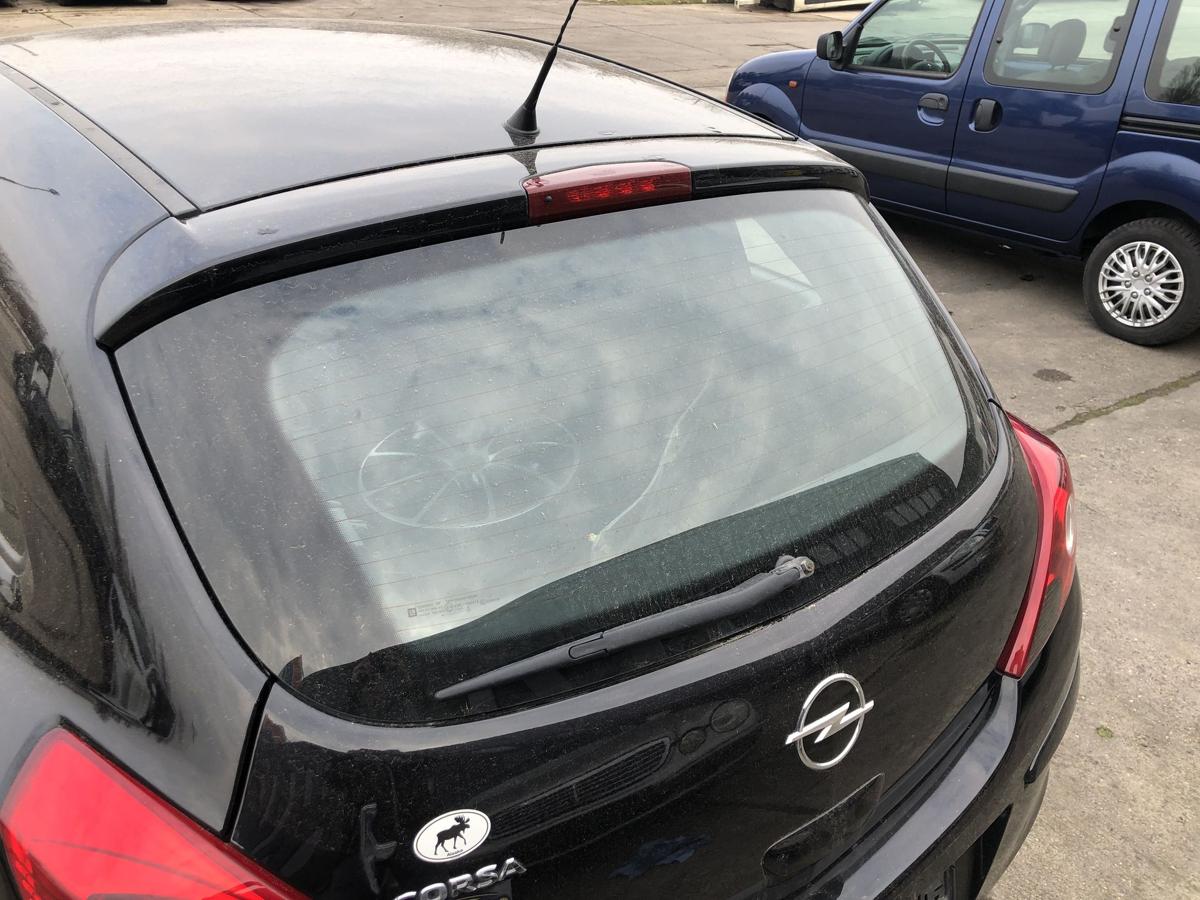 Opel Corsa D Heckklappe Kofferklappe Heckdeckel mit Scheibe 3trg 2HU schwarz