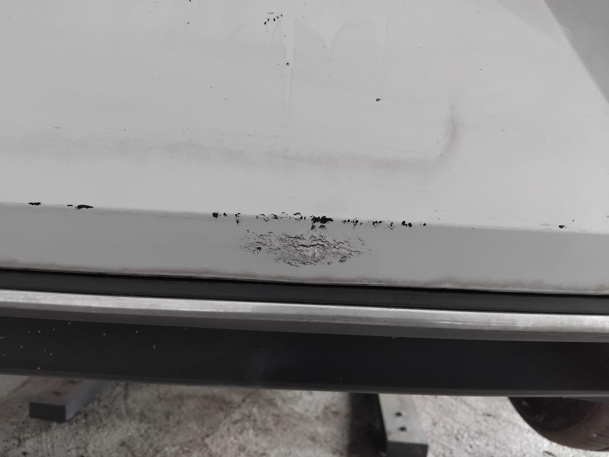 VW Golf 7 Facelift orig.Stoßfänger Stoßstange hinten PDC Fließheck BJ2017 LB9Z White Silver