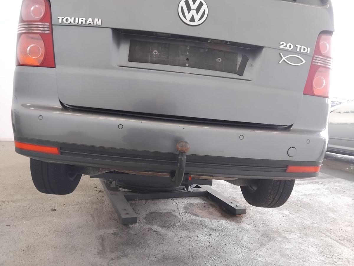 VW Touran 1T Facelift orig Sto&szlig;stange Sto&szlig;f&auml;nger hinten PDC BJ07 LD7X platingrau