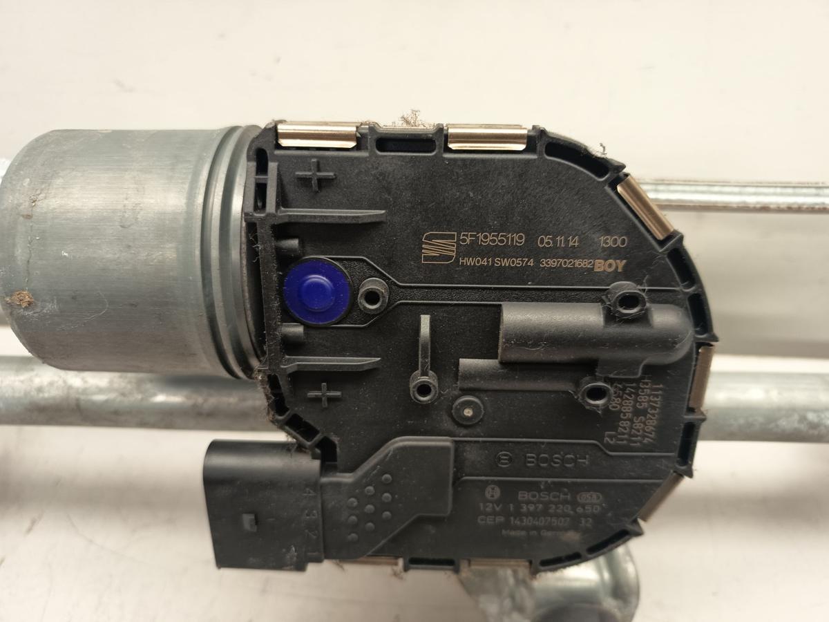 Seat Leon 5F original Wischermotor vorn/Front 5F1955119 mit Gest&auml;nge Bj 2015