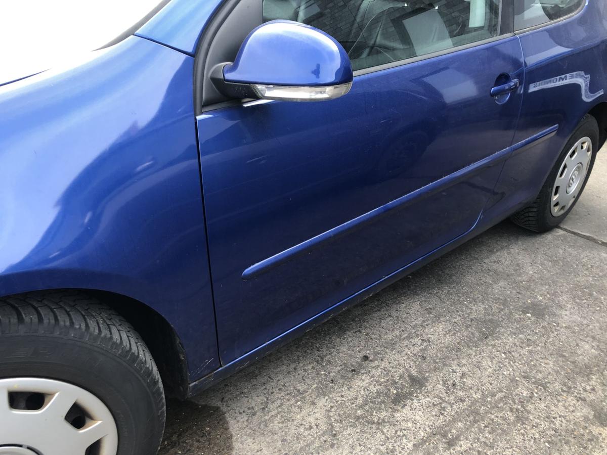 VW Golf 5 V 1K T&uuml;r vorn links Fahrert&uuml;r nur 3 t&uuml;rer LC5J Laserblaumet