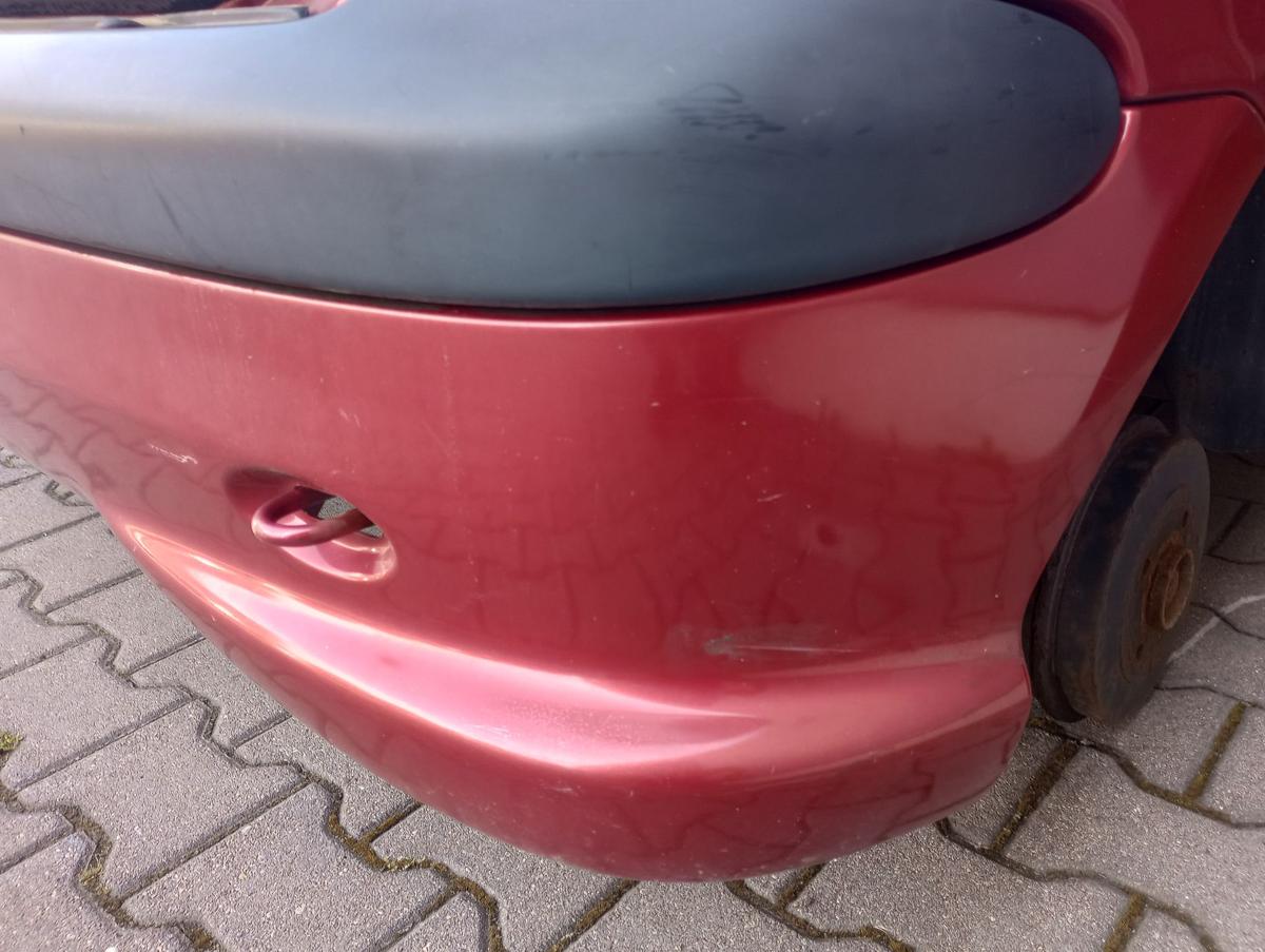 Peugeot 206 original Stoßstange Stossfänger hinten EKQ Luziferrot Bj 2004