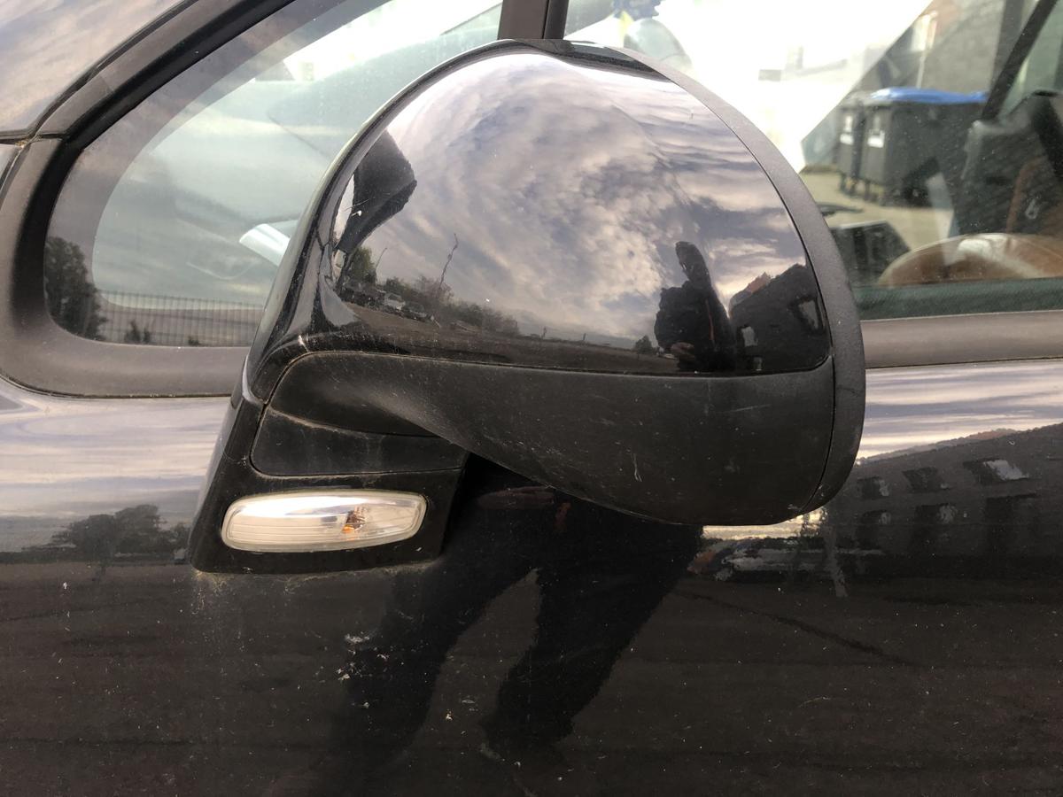Peugeot 207CC Außenspiegel links Rückspiegel elektrisch EXL Schwarz Obsidien Met