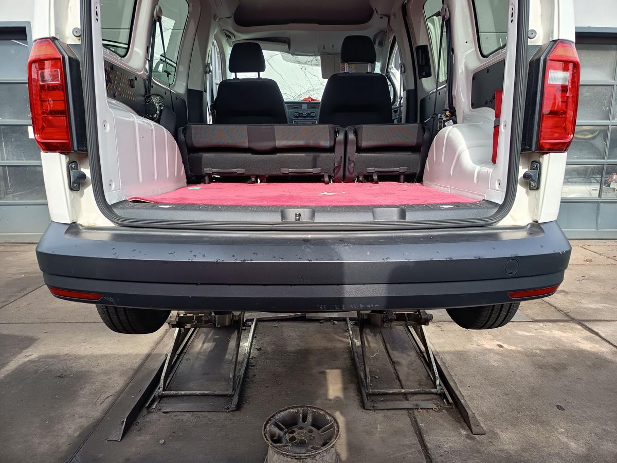 VW Caddy IV SA original Sto&szlig;stange F&auml;nger hinten Heck Satinschwarz Bj 2016