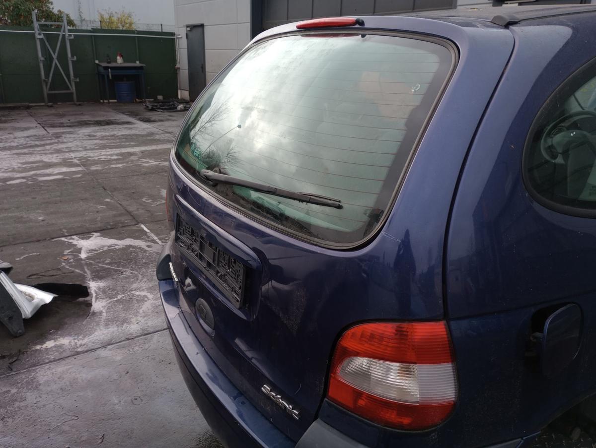 Renault Megane Scenic I original Heckklappe mit Scheibe F43 Tintenblau Bj 2003