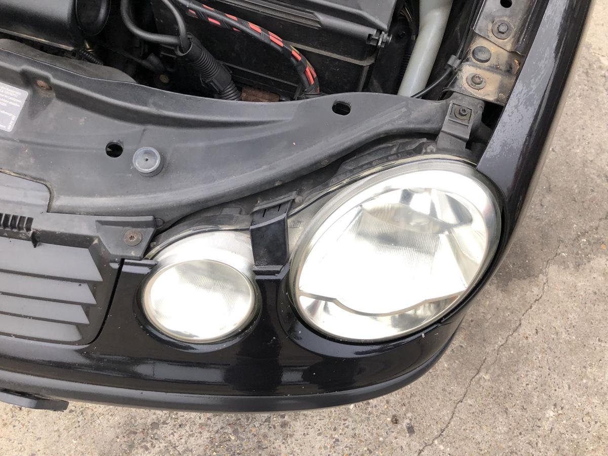 VW Polo 9N 9N1 Scheinwerfer links Frontscheinwerfer Lampe Valeo Tr&uuml;bung leicht