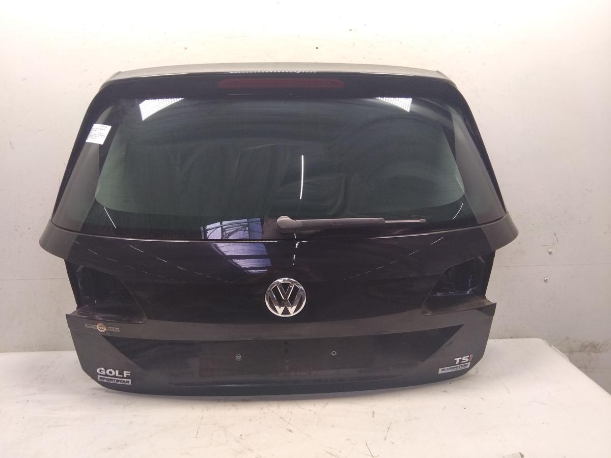 VW Golf Sportsvan Heckklappe schwarzmetallic LC9X mit Heckscheibe dunkel Bj.2017
