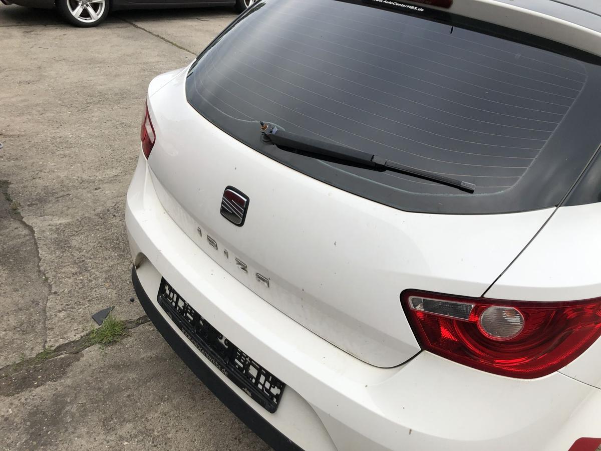 Seat Ibiza 6J Heckklappe mit Heckscheibe Kofferklappe 3 t&uuml;rer LB9A Candywei&szlig;
