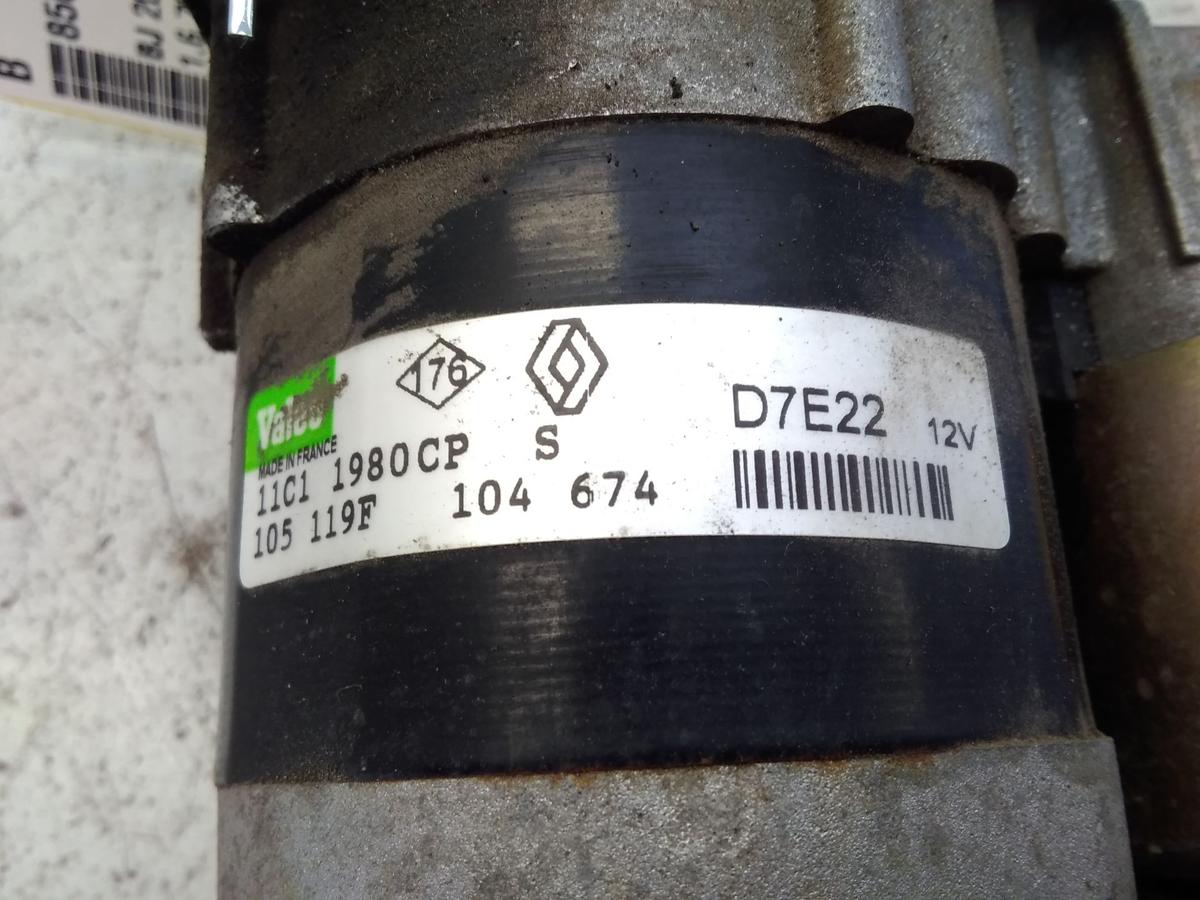 Renault Megane 1 BA original Anlasser Starter 1.6 79kw Automatik D7E22 Bj.2001