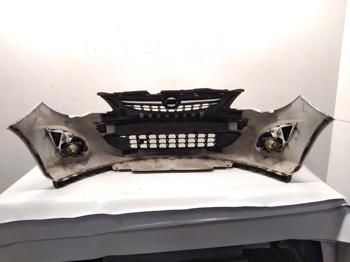 Opel Corsa D original Sto&szlig;f&auml;nger Sto&szlig;stange vorn Facelift BJ2011 casablancaweiss