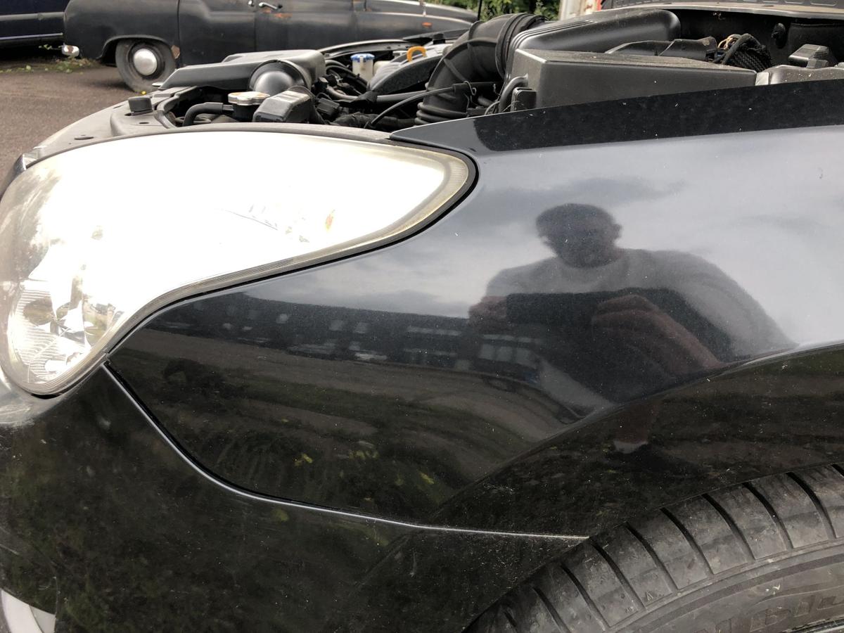 Hyundai i30 FD Kotflügel vorn links Fahrerseite 9F Stone Black Perl