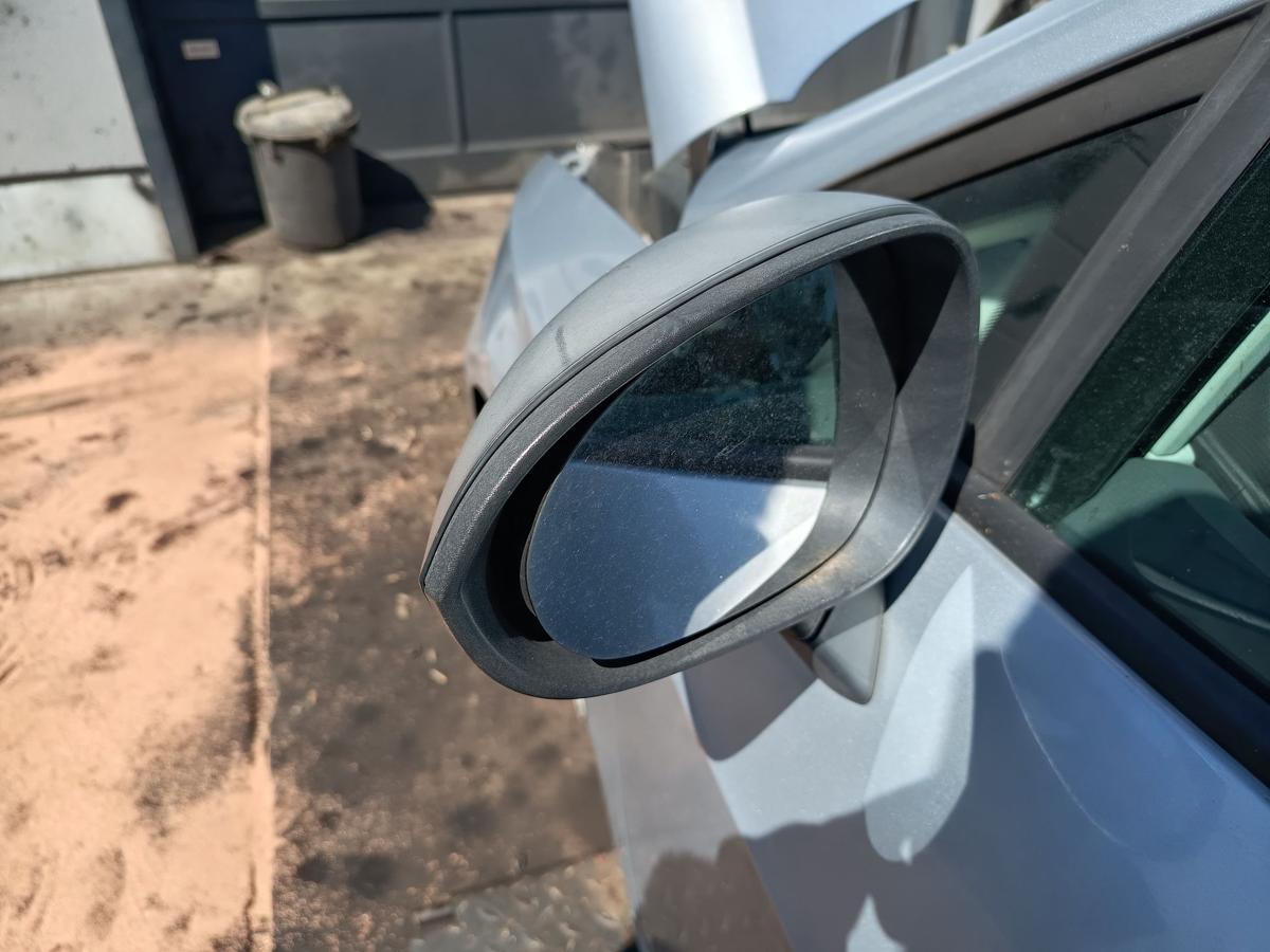 Seat Ibiza 6J original Au&szlig;enspiegel links mechanisch schwarz unlackiert Bj 2010