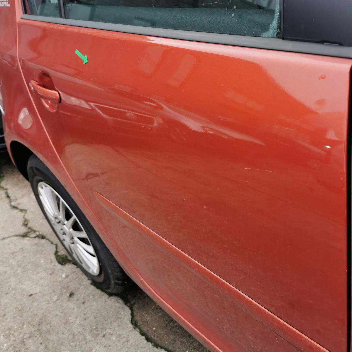 VW Golf V 5 1K Tür Autotür Rohbautür Fondtür hinten rechts LA2W Copper Orange