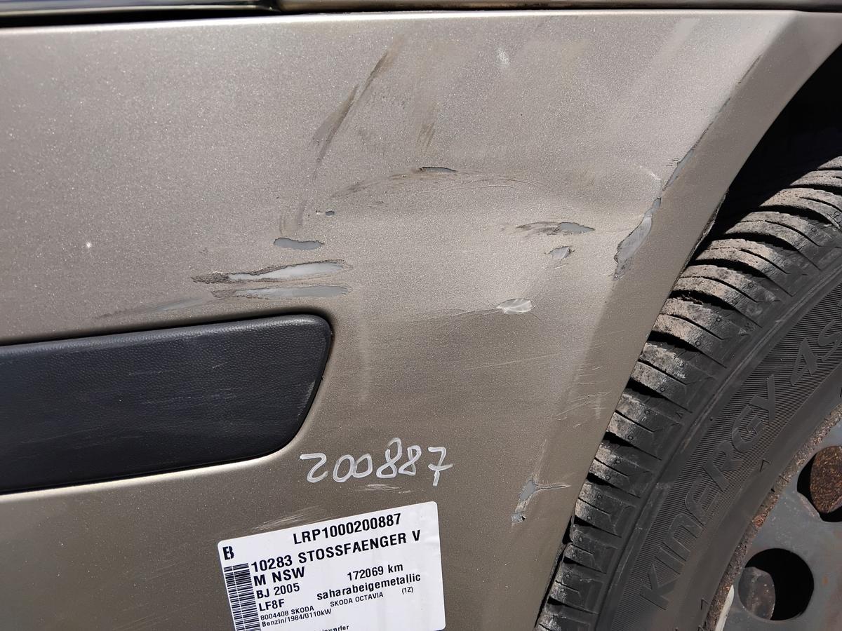 Skoda Octavia II 1Z original Sto&szlig;f&auml;nger Sto&szlig;stange vorn BJ2006 LF8F saharabeigemetallic