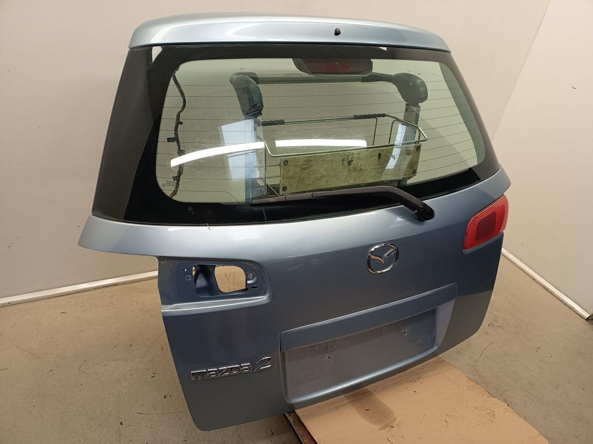 Mazda 2 original Heckklappe mit Scheibe Rohbau 27P Arktikblau Bj 2004