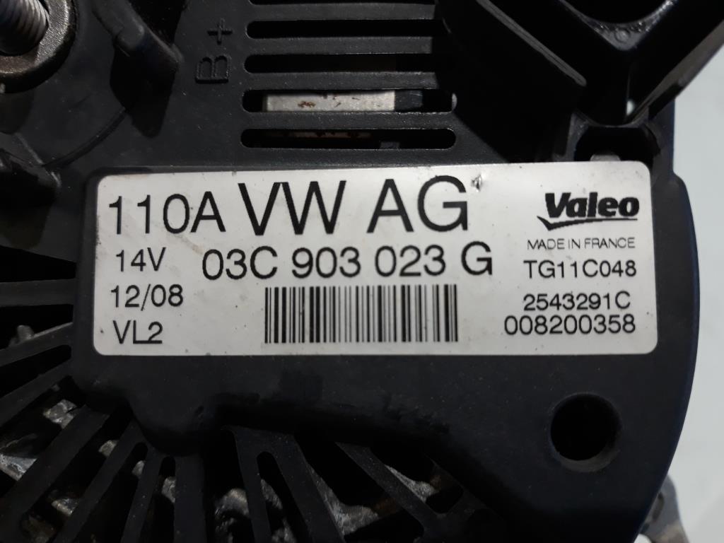 VW Polo 6R Lichtmaschine 110A Generator 03C903023G 2543291C VALEO BJ2012