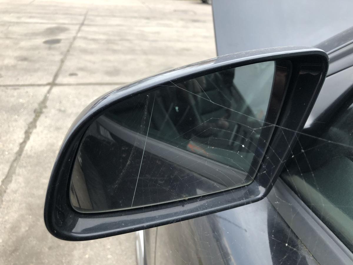 Audi A4 8E B6 Avant Au&szlig;enspiegel links R&uuml;ckspiegel elektrisch LZ9W Ebonyschwarz