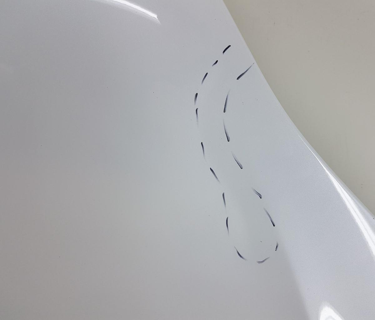 Tesla Model X Motorhaube Frontklappe in PPSW White Water Pearl Bj2022