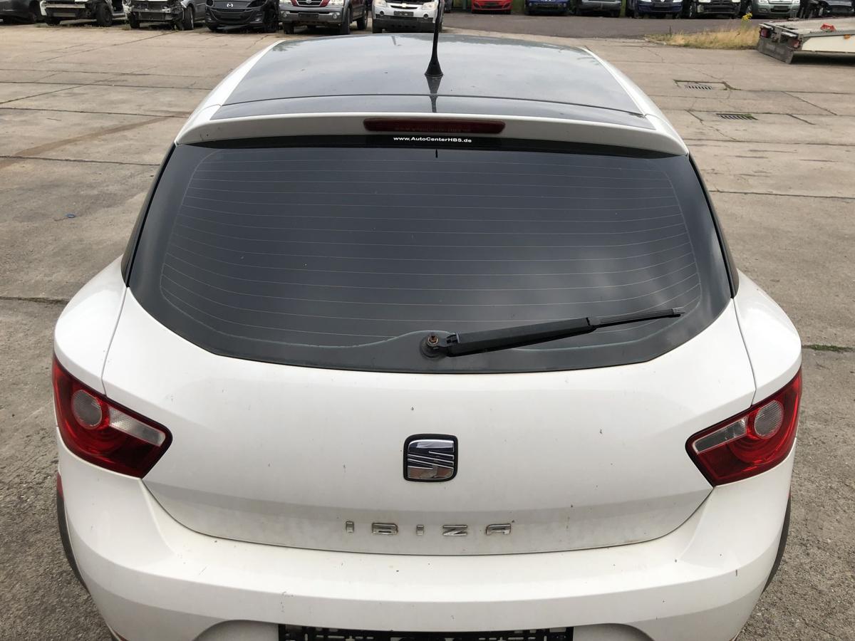 Seat Ibiza 6J Heckklappe mit Heckscheibe Kofferklappe 3 t&uuml;rer LB9A Candywei&szlig;