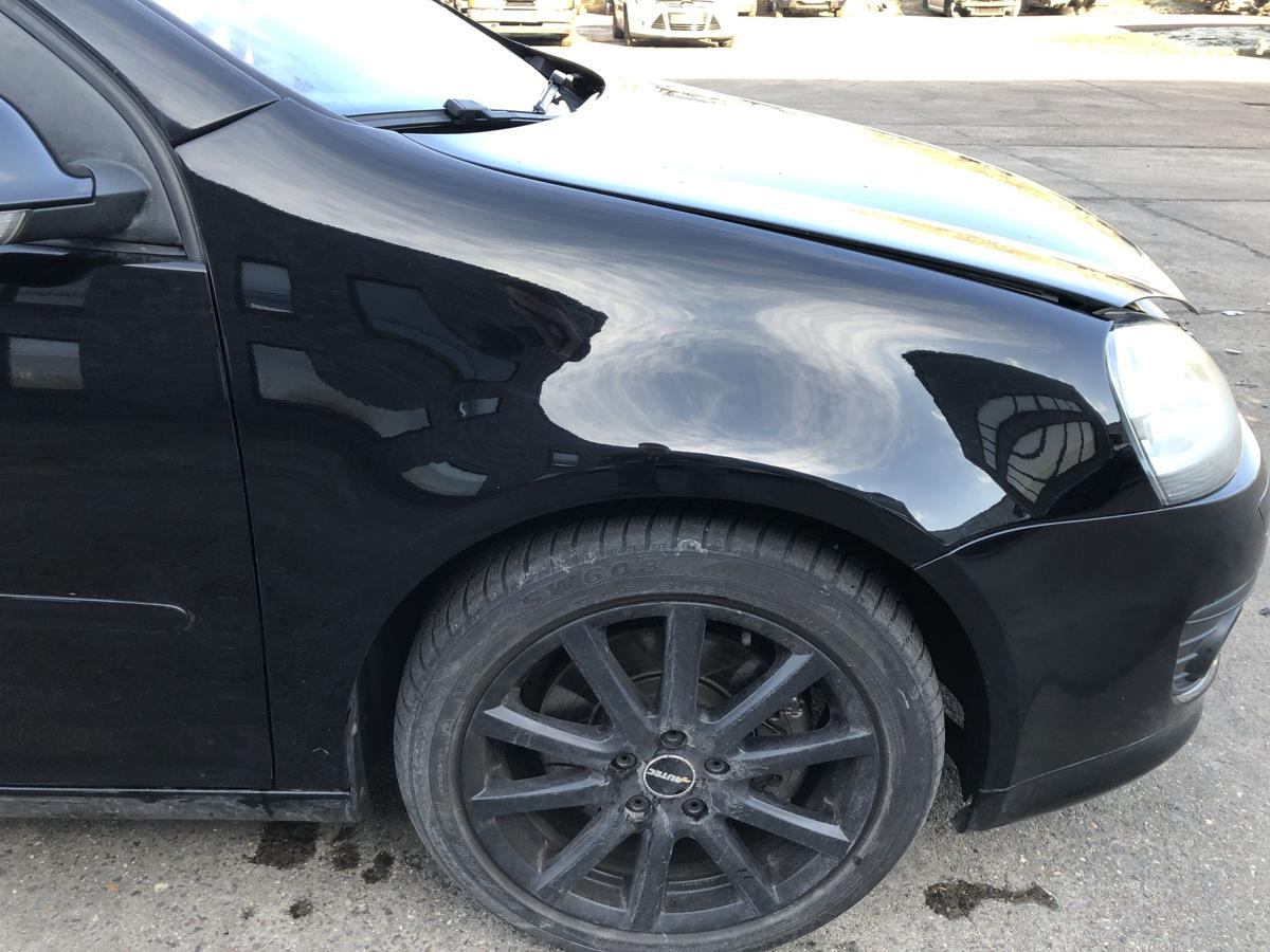 VW Golf V 5 1K Kotfl&uuml;gel vorn rechts Fender Seitenteil L041 Brilliantschwarz OEM