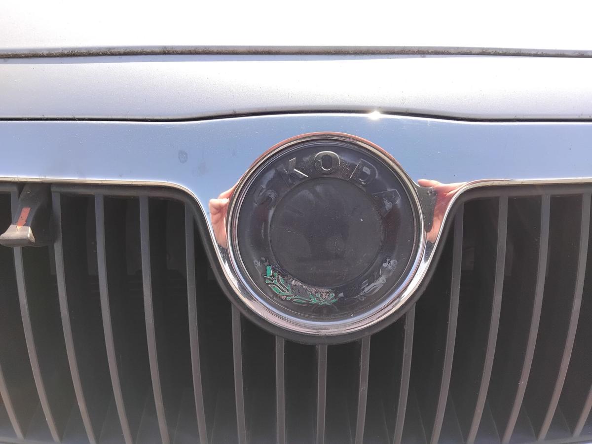 Skoda Fabia 1 6Y Motorhaube Deckel vorn diamantsilber 9102 LF7T BJ2001 mit Grill