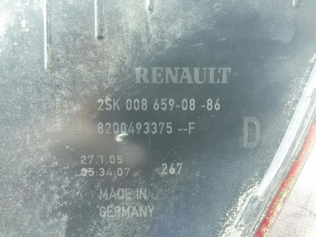 Renault Scenic 2 8200493375 Rückleuchte Schlussleuchte rechts BJ2005