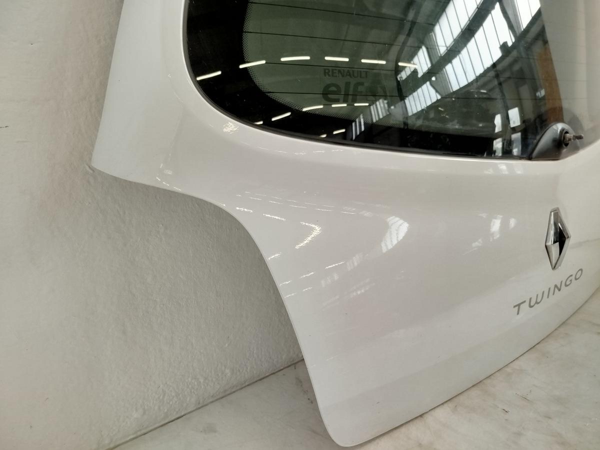Renault Twingo 2 CN0 Heckklappe Kofferraumklappe Kofferklappe OV369 Ice white