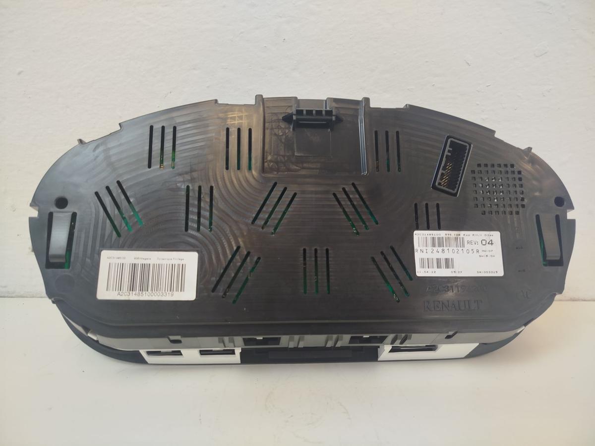 Renault Megane III 3 Tacho Kombiinstrument 1.2 Benzin 146tkm Cockpit OEM