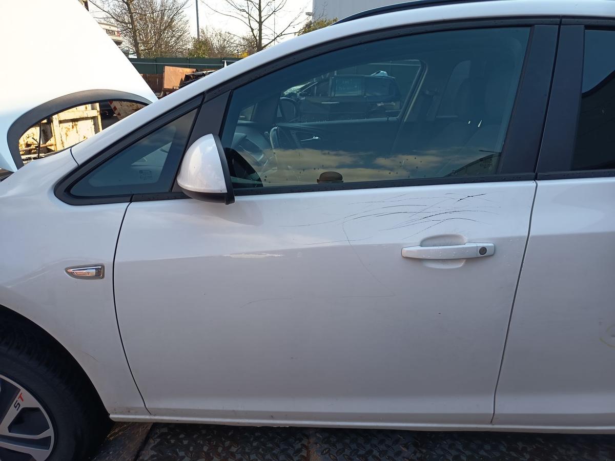 Opel Astra J original T&uuml;r vorn links Fahrer Rohbau Z40R Schneewei&szlig; Bj 2013