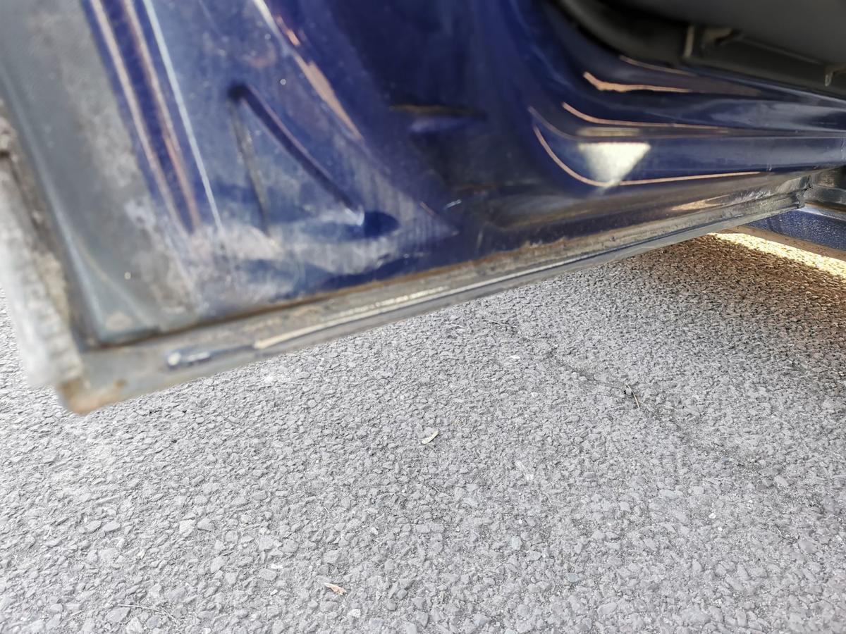 Opel Zafira A T&uuml;r Autot&uuml;r Rohbaut&uuml;r Fondt&uuml;r hinten links Z20Z Atlantikblau