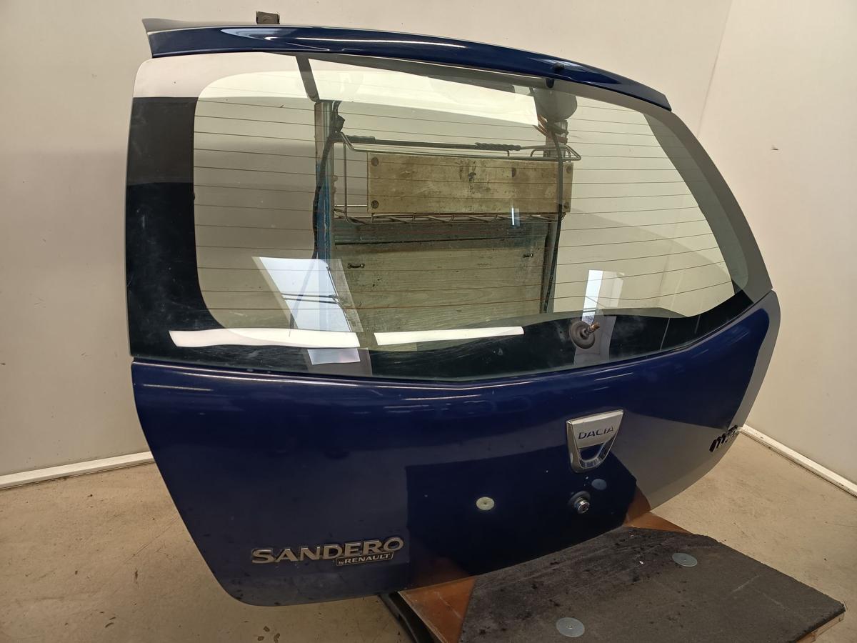 Dacia Sandero original Heckklappe mit Scheibe OV61H Marine Blau Baujahr 2009