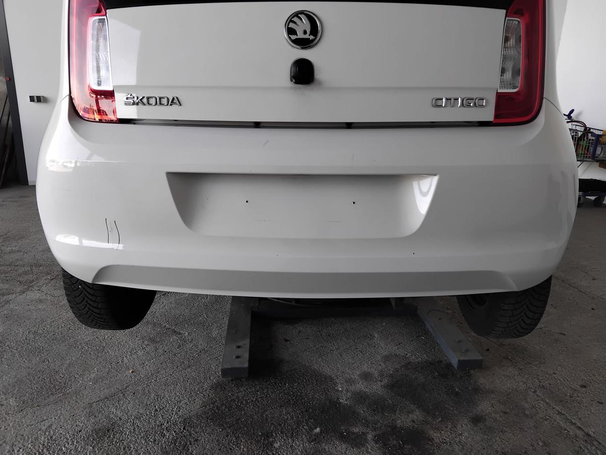 Skoda Citigo original Sto&szlig;stange Stossf&auml;nger hinten LB9A Candywei&szlig; BJ2017
