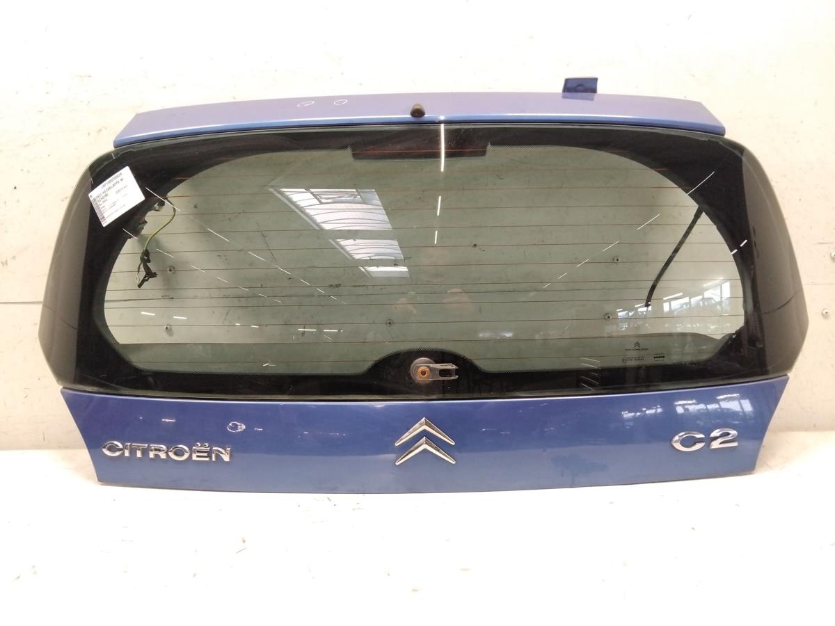 Citroen C2 original Heckklappe Oberteil blau mit Heckscheibe BJ2003