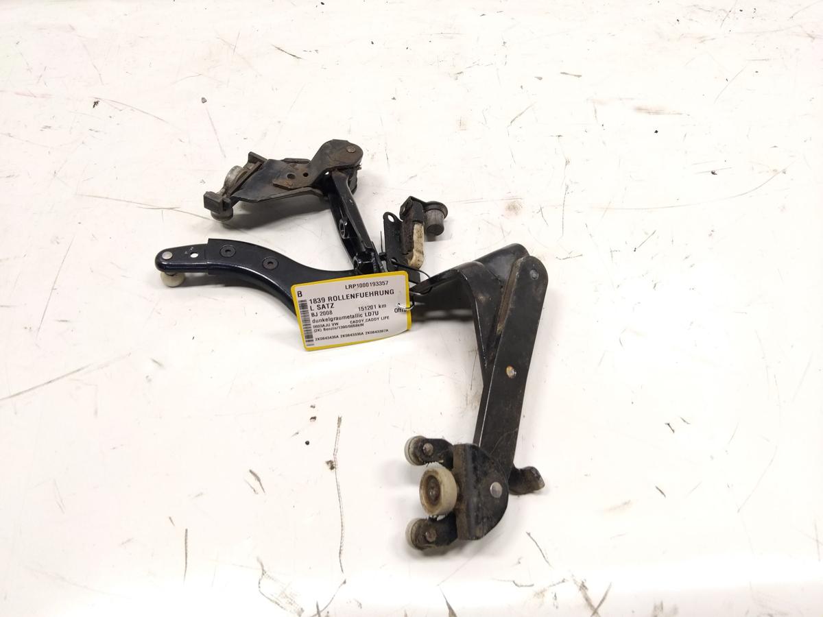 VW Caddy 2K orig. Satz Rollenscharniere Rollenführung Schiebetür links BJ2008