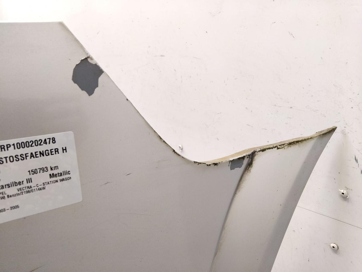 Opel Vectra C Caravan Kombi orig Stossf&auml;nger Sto&szlig;stange hinten BJ2004 Z157 Starsilber III