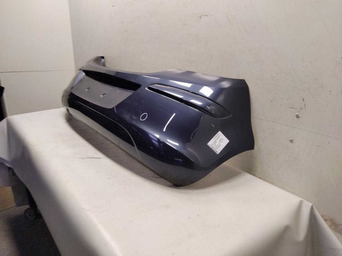 Opel Corsa D original Sto&szlig;f&auml;nger Sto&szlig;stange hinten 3-T&uuml;rer metroblau Z168 BJ2009