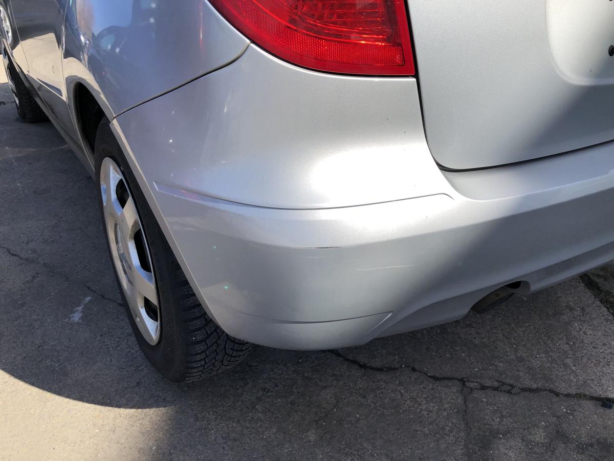 Mercedes W169 A Klasse Mopf Sto&szlig;f&auml;nger hinten Hecksch&uuml;rze 5t&uuml;rer 761Polarsilber