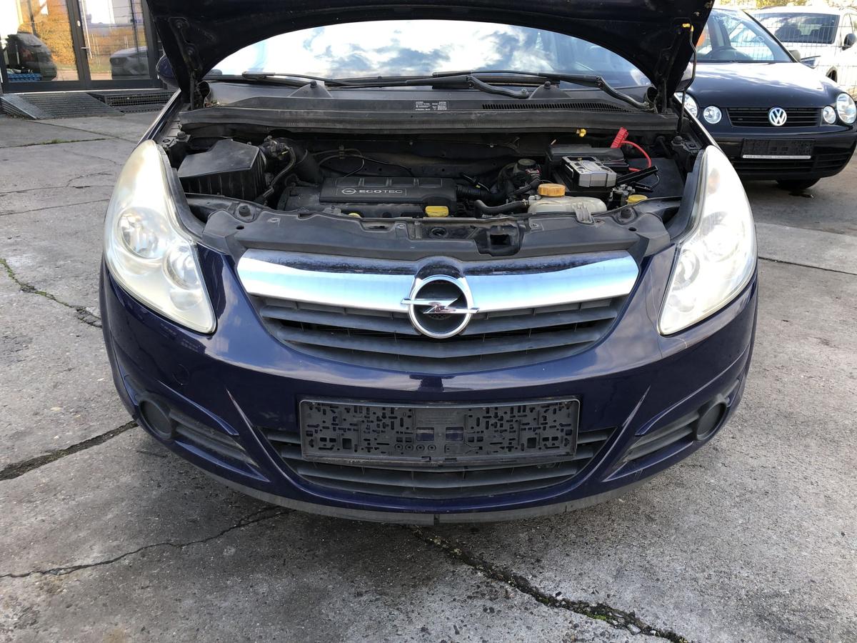 Opel Corsa D Stoßfänger vorn Frontstoßstange mit Grill Z20Z Royalblau Schaden