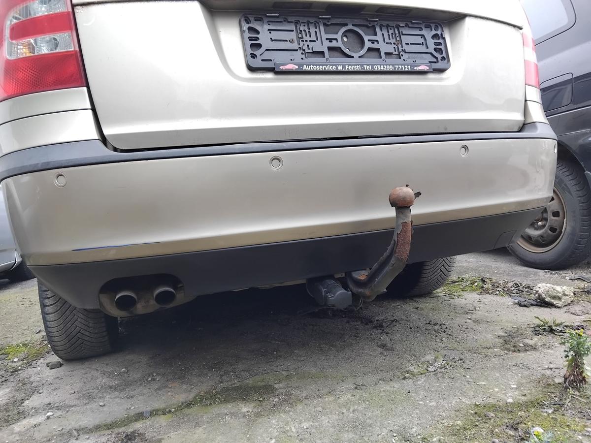 Skoda Octavia 2 Kombi 1Z original Sto&szlig;f&auml;nger Sto&szlig;stange hinten PDC BJ2005 LF8F saharabeigemetallic