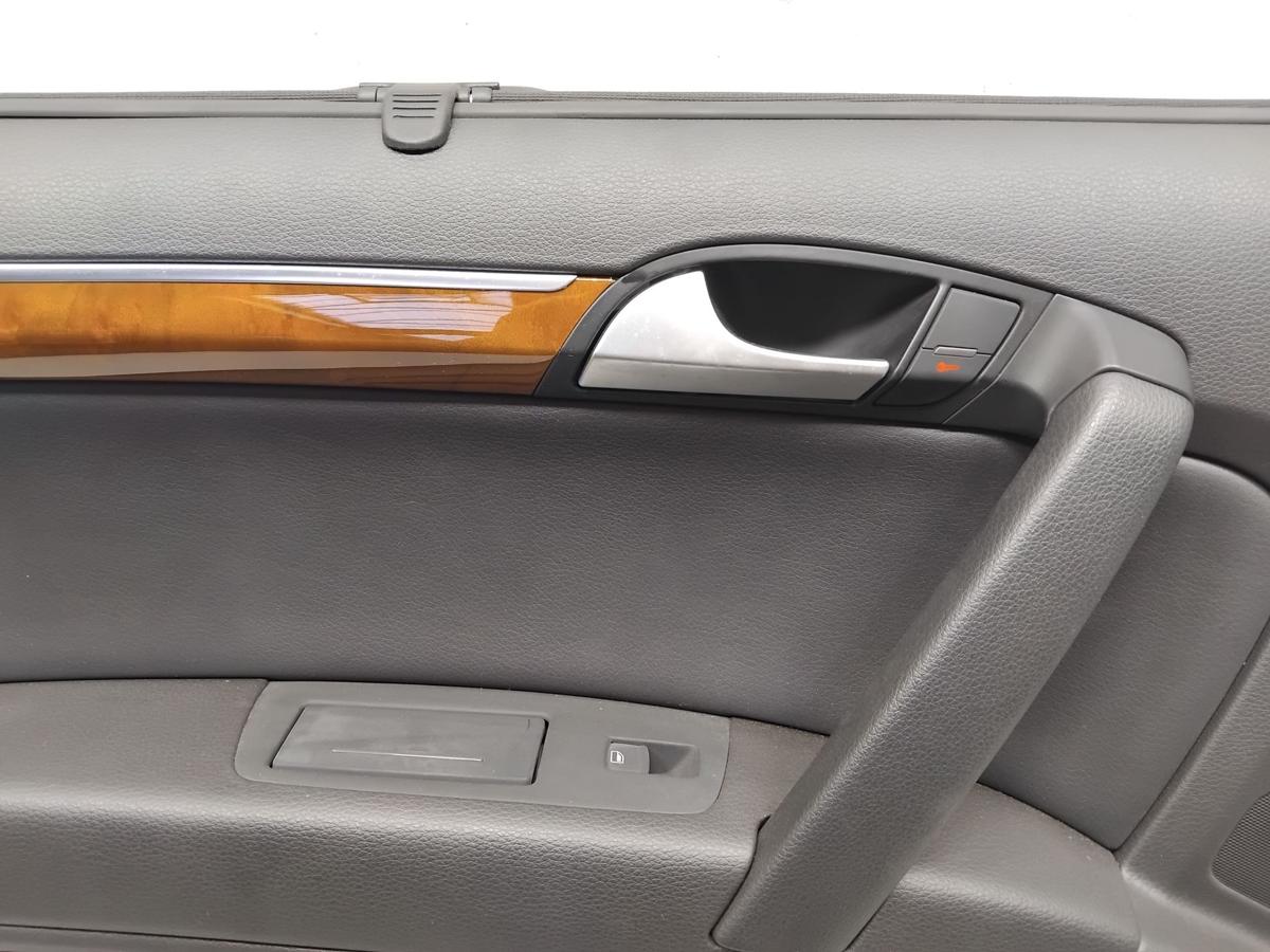 Audi Q7 4L original T&uuml;rverkleidung T&uuml;r hinten links BOSE Kunstleder Sonnenrollo