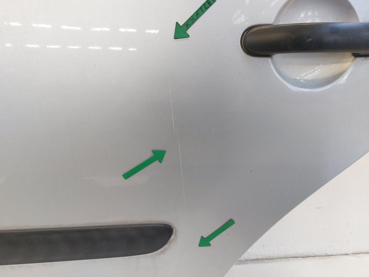 VW Touran 1T T&uuml;r hinten links Fondt&uuml;r im Rohbau LA7W Reflexsilber 03 bis10
