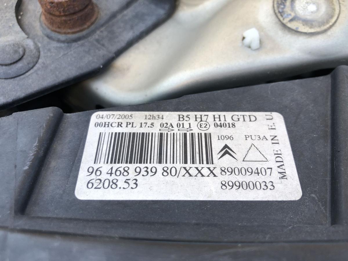 Citroen C4 Typ L Scheinwerfer links Hauptscheinwerfer Halogen Valeo OEM