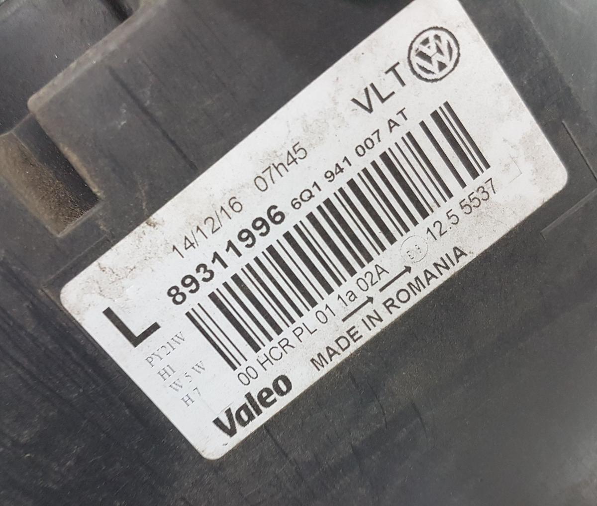 VW Polo 9N3 Hauptscheinwerfer links Bj2008 Frontscheinwerfer links 6Q1941007AT