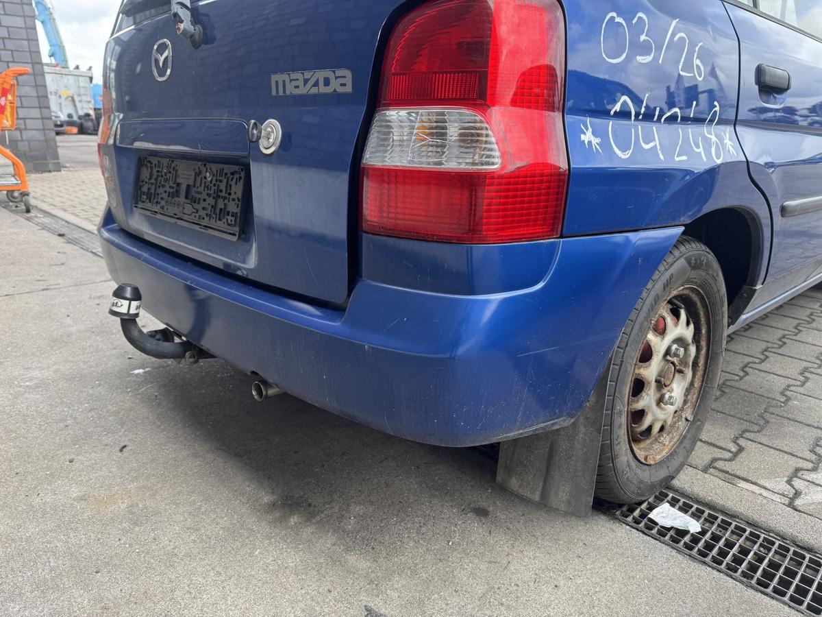 Mazda Demio original Sto&szlig;stange Stossf&auml;nger hinten 20P Innocent Blue Pearl Bj.2000